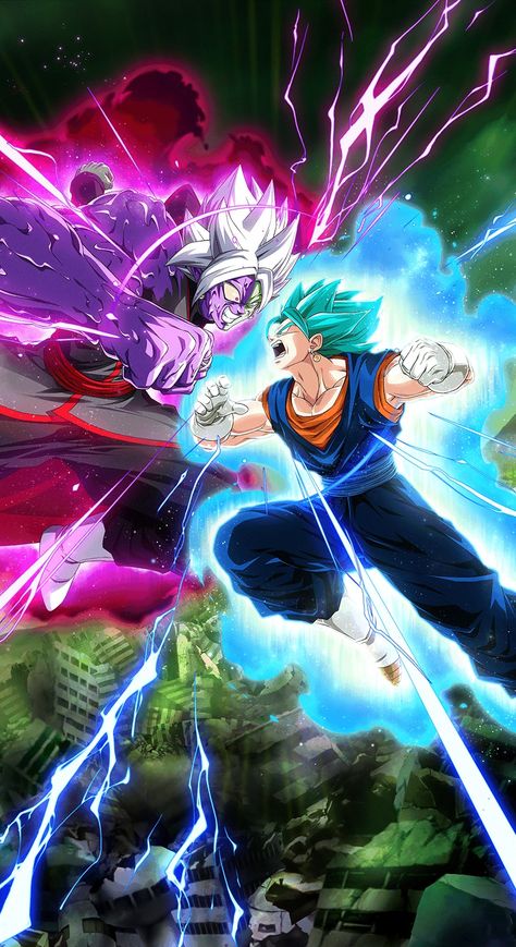 Dokkan Battle Wallpaper, Vegito Vs Zamasu, Battle Wallpaper, Dragon Ball Z Iphone Wallpaper, Image Dbz, Dokkan Battle, Dragon Ball Wallpaper Iphone, Goku Wallpaper, Dragon Ball Painting