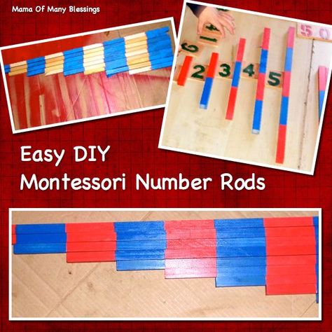 A tutorial on how to make your own Easy DIY Montessori Number Rods. A cheap and easy way to make your own Montessori Materials. Diy Montessori Toys, Color Learning, Diy Montessori, Montessori Lessons, Montessori Diy, Montessori Homeschool, Montessori Practical Life, Montessori Baby Toys, Montessori Toddler Activities