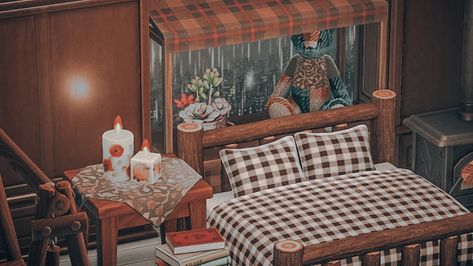 Miss Acnh : Guests room upstairs, hope they will enjoy the... Acnh Judy House, Teenage Girl Bedroom Ideas Dream Rooms, Log Wallpaper, Room Inspiration Aesthetic, Guests Room, Beach House Bedroom, Animal Crossing Qr Codes Clothes, New Animal Crossing