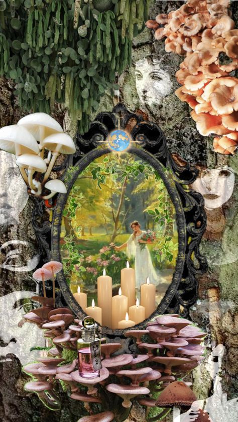 #portals #ghost #aesthetic #nature #mirror Portal Mirrors Diy, Portals Astethic, Mirror Portal Aesthetic, Fairy Portal Mirror, Mirror Portal, Nature Mirror, Portals Aesthetic, Portal Mirror, Ghost Aesthetic