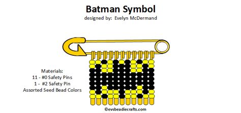 batman.gif 720×339 pixels Beaded Safety Pin Patterns, Safety Pin Diy, Safety Pin Jewelry Patterns, Batman Gif, Friendship Pins, Safety Pin Art, Batman Diy, Safety Pin Crafts, Pony Bead Projects