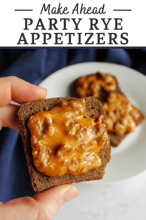 Mini Pizza Appetizers, Rye Bread Sandwiches, Crackers Appetizers, Party Bread, Frozen Dinner Rolls, Christmas Appetizers Easy, Pizza Appetizers, Pizza Snacks, Delicious Appetizer Recipes