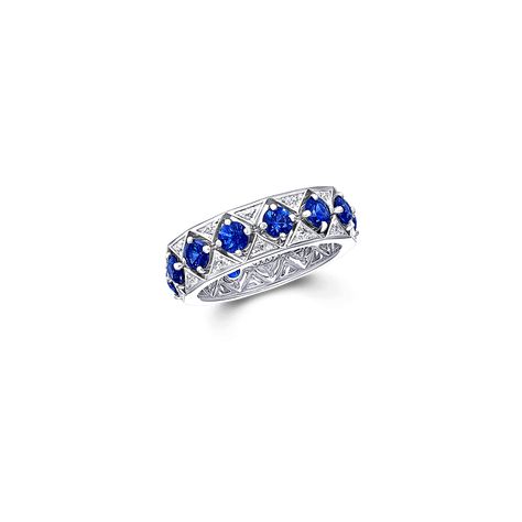 Graff Sapphire, Graff Diamond Ring, Graff Jewelry, Graff Diamonds, Blue Sapphire Jewelry, Tiaras Jewellery, Colored Stone Rings, Round Sapphire, Fine Diamond Jewelry