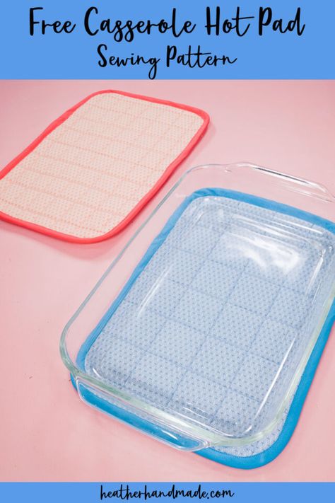 free casserole hot pad pattern Casserole Hot Pad Pattern Free, Casserole Hot Pad Pattern, Casserole Dish Hot Pad Pattern, Diy Hot Pads, Free Reusable Pad Pattern, Large Hot Pads, Hot Pads Sewing Patterns Free, Casserole Hot Pad Carrier, Casserole Size Hot Pad