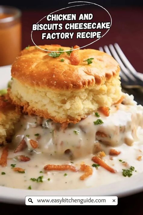 Chicken And Biscuits Cheesecake Factory, Cheesecake Factory Chicken And Biscuits, Cheesecake Factory Original Cheesecake Recipe, Copycat Cheesecake Factory Recipes, Cheesecake Factory Copycat Recipes, Roadhouse Recipes, Cheesecake Factory Chicken, Cheesecake Factory Recipe, Yummy Nummies