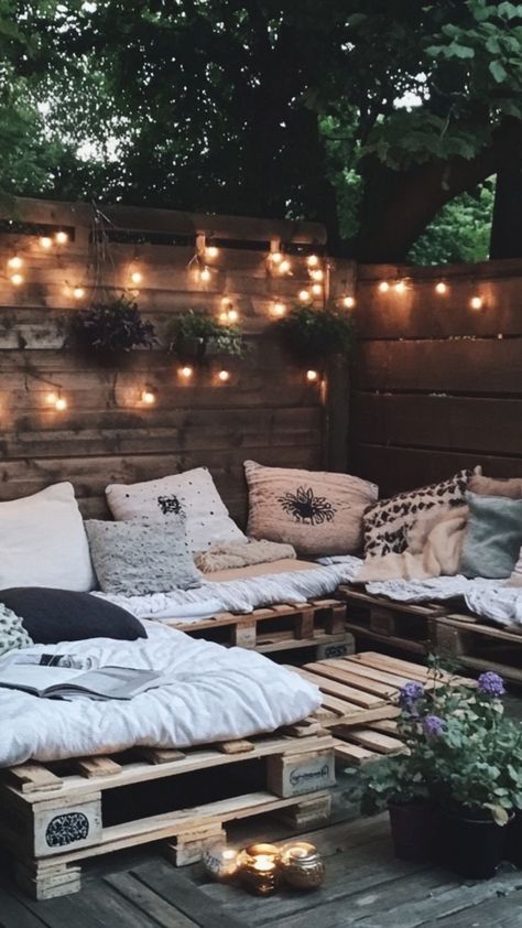 Transform your outdoor space with DIY wood pallet furniture! From lounge chairs to tables, wood pallets can be upcycled into beautiful, functional pieces that are perfect for patios and gardens. This sustainable DIY project is easy to follow and ideal for creating a cozy, eco-friendly outdoor retreat. 🌿🛠️ #WoodPalletFurniture #DIYOutdoorDecor #SustainableLiving #EcoFriendlyFurniture Diy Outdoor Lounge Furniture, Diy Pallet Patio Furniture, Diy Outdoor Lounge, Sustainable Diy Projects, Pallet Patio Furniture Diy, Diy Wood Pallet, Sustainable Diy, Pallet Patio Furniture, Pallet Patio