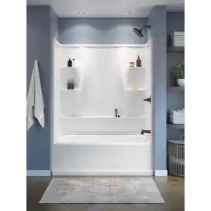 Bathroom Surround Ideas Bathtubs, 72 Inch Tub Shower Combo, Bathtub Inserts Tub Surround, Small Bath Tub Shower Combo, Acrylic Tub Surround Ideas, One Piece Tub Shower Combo, Fiberglass Tub Shower Combo, Shower Tub Insert, Tub Surround Ideas Cheap