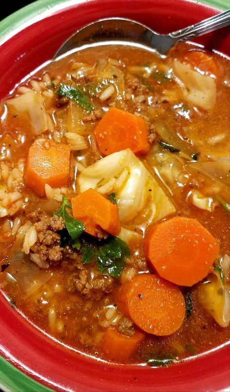 Appalachian Foods and Recipes | Cabbage roll soup | Facebook Tex Mex Cabbage Soup, Taco Cabbage Soup, Mexican Cabbage Soup, Mexican Cabbage Soup Recipe, Cabbage Soup With Ground Beef, Southern Cabbage, Mexican Beef Soup, Recipes Cabbage, Beef Cabbage Soup