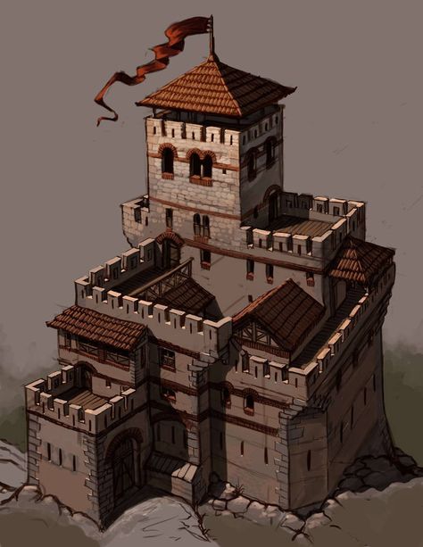 Mediterranean Castle, Medieval Castle Layout, Castle Layout, Fantasy City Map, Castle Drawing, Castle Home, Fantasy Town, Minecraft Castle, Minecraft Medieval