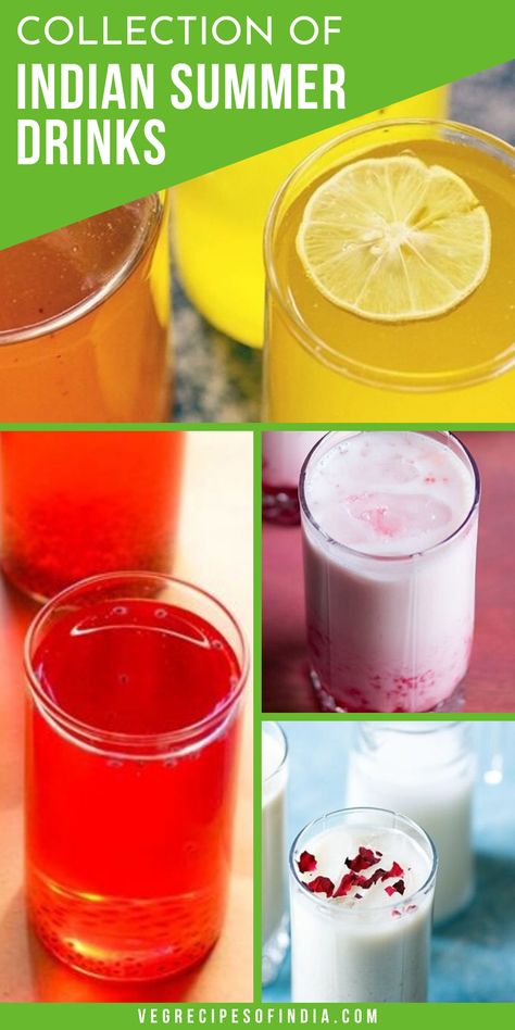 Whether you are looking for traditional Indian drinks like lassi or jaljeera or are looking for something familiar like buttermilk or milkshakes, you will find it in this collection! These non alcoholic, easy drink recipes for kids and adults are sure to please at summer parties or on hot summer days to cool the body. Check out all these recipes and find a few to try this summer! #Indiansummerdrinks #drinks #Indianfood #vegetarian #worldcuisine Traditional Indian Food Vegetarian, Indian Mocktails Non Alcoholic, Indian Summer Drinks, Indian Drinks Non Alcoholic, Indian Mocktail Recipe, Drink Recipes For Kids, Indian Beverages, Easy Lemonade Recipe, Pink Lemonade Recipes