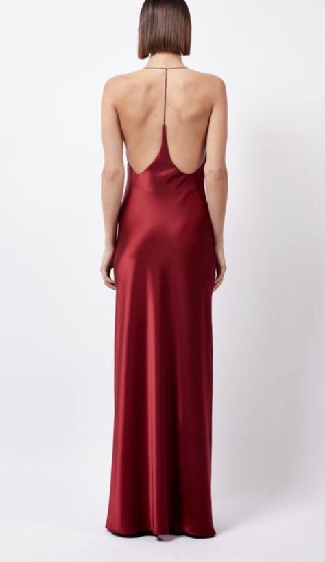 Natalie Noel Outfits, Natalie Rolt Dresses, Red Satin Backless Slip Dress, Natalie Rolt, Rodarte Slip Dress, Silk Dress Short, Birthday Dress, Dress Short, Birthday Dresses