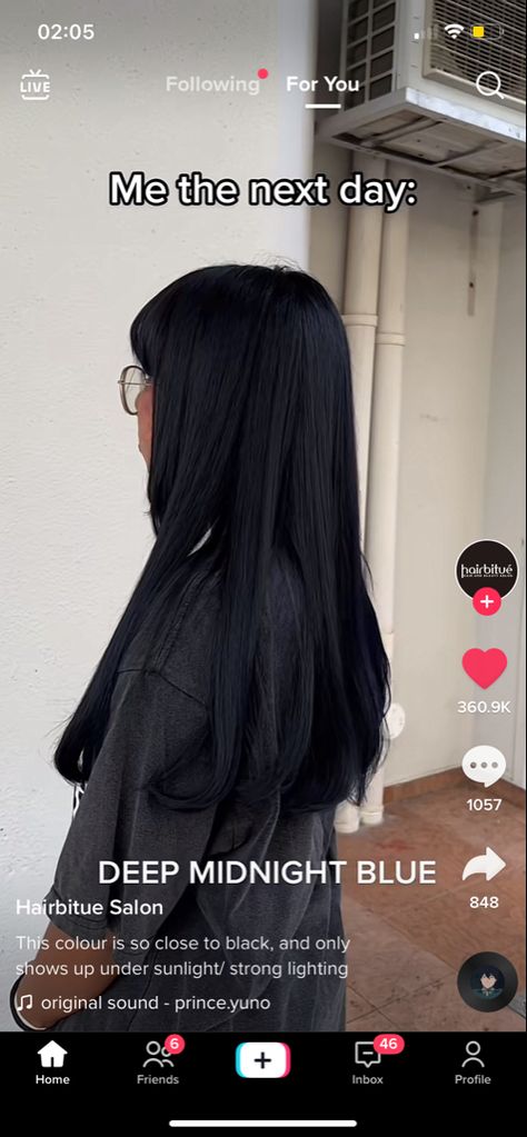 Jet Black With Blue Undertone, Black Blue Undertone Hair, Deep Midnight Blue Hair, Blue Undertone Hair, Cool Toned Dark Hair, Black Hair Blue Tint, Deep Blue Hair Color, Midnight Dark Blue Hair, Dark Midnight Blue Hair