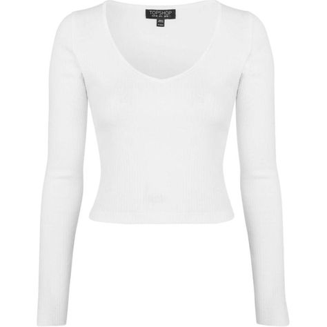 TOPSHOP Long Sleeve V-Neck Top ($20) ❤ liked on Polyvore featuring tops, white, long sleeve crop top, long sleeve scoop neck top, scoop neck crop top, white scoop neck top and white long sleeve top Space Girl Costume, White Long Sleeve Shirt Outfit, Long Sleeve Under Shirt, Long Sleeve Shirt Outfits, Long Sleeve Jersey Shirt, Scoop Neck Crop Top, Crop Top Long Sleeve, Shirts Crop, Crop Top Long