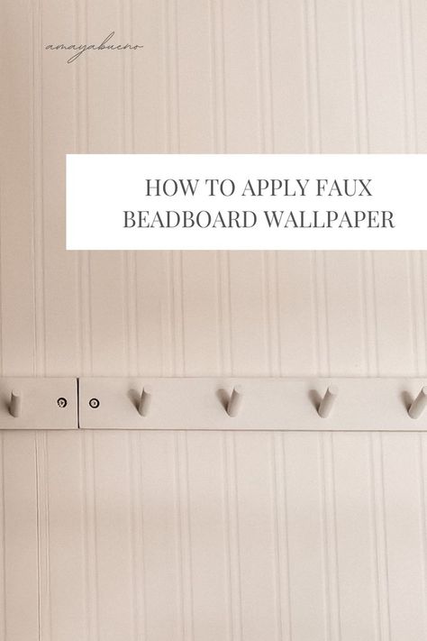 Budget friendly + renter friendly project to transform your walls. Easy to apply and inexpensive. Faux Beadboard, Beadboard Diy, Free Christmas Desktop Wallpaper, Safe Wallpaper, Beadboard Wall, Renter Friendly Wallpaper, Faux Wainscoting, Beadboard Wallpaper, Bead Board Walls