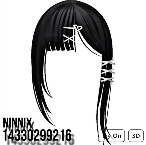 Bangs Code, Heaven Clothes, Y2k Hair, Star Tattoo Designs, Black Hair Roblox, Hair Textures, Games Roblox, Roblox T-shirt, New Jeans Style