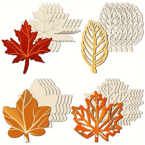 Quantity:20pcs,All-season:All-season,Applicable Age Group:14+,Plating:No Plating,The Main Material:Wood. Faster shipping. Better service Autumn Leaves Craft, Fall Wood Crafts, Crafts Fall, Leaf Cutout, Craft Label, Fall Arts And Crafts, Diy Projektit, Tags Diy, Leaf Ornament