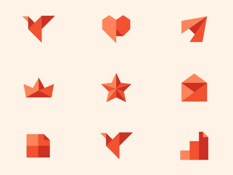 Switch custom brand icons by Zlatko Najdenovski on Dribbble Origami Furniture, Origami Logo, Innovative Logo, Icon Images, Origami Heart, Brand Icon, Icon Sets, Heart Designs, Digital Art Illustration