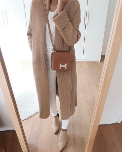 MANGO sélectionné sur LTK Camel Coat Outfit Classy, Normcore Outfits, Beige Hose, Camel Coat Outfit, Chic Work Outfit, Beige Ankle Boots, Nude Boots, Parisienne Style, Boots Outfit Ankle