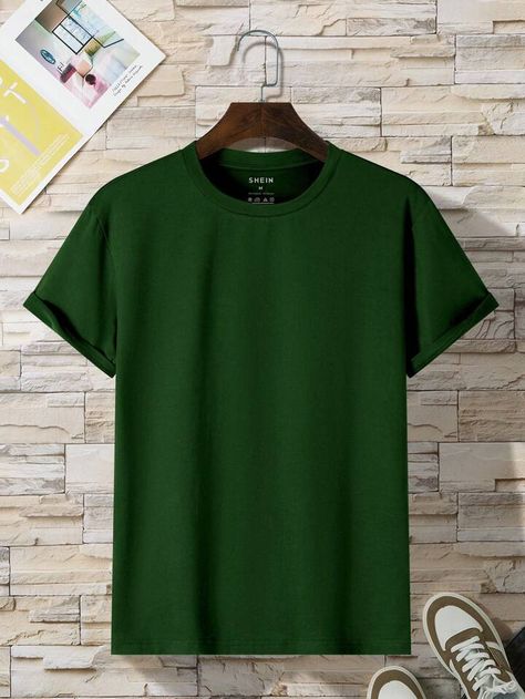 Estilo Hip Hop, Round Neck Tees, Shirt Mockup, Fashion Story, Men Clothing, Green Fashion, Fashion Online Shop, Mens Summer, Mens Tees