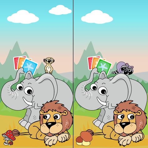 Can you help your child spot the five differences between these two pictures? Repin if you find them all! #spotthedifference #puzzle #kids #education Find 10 Differences, Find The Difference Pictures, Spot The Difference Puzzle, Nursery Pictures, Similarities And Differences, Camp Ideas, Can You Help, Youtube Kids, Easy Kids