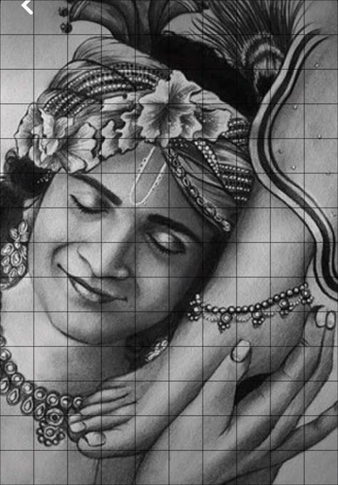 Radha Krishna Charcoal Sketch, White And Black Sketch Image, Radha Krishna Grid Sketch, Pencil Sketches Of Gods, Radhakrishna Sketch Pencil Easy, Radha Krishna Pencil Colour Drawing, Aesthetic Sketch Ideas Deep Meaning, Radhakrishna Sketch Pencil, Radhe Krishna Sketch Pencil Easy