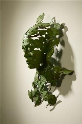 Magnolia by Linda Brunker معرض فني, Andermatt, Assemblage Art, Green Man, Bronze Sculpture, Green Aesthetic, Art Sculpture, Ikebana, 3d Art