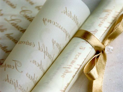 invitation on tracing paper Tracing Paper, Napkin Rings, Home Decor, Home Décor