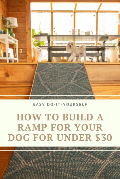 Diy Pet Ramp For Bed, Build A Ramp, Dog Ramp For Stairs, Diy Dog Ramp, Dog Ramp Diy, Dog Ramp For Truck, Steep Stairs, Dog Steps For Bed, Cat Ramp