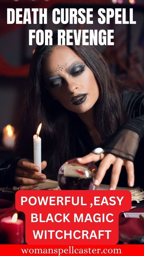 Seek justice against your enemies with a potent Death Curse Spell. Using easy witchcraft, learn how this ancient form of black magic can work fast to bring about revenge. #RevengeSpell #DeathCurse #EnemiesBeware #WitchcraftRevenge Voodoo Curse, Baneful Magick, Witchcraft Black Magic, Black Magic Witchcraft, Karma Spell, Ancient Magic, Black Magic Book, Black Magic Removal, Easy Spells