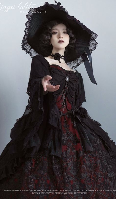 LingXi 【-Lilith's Nightmare-】 #GothicLolita OP Dress Set

◆ Shopping Link >>> https://lolitawardrobe.com/lingxi-liliths-nightmare-gothic-lolita-op-dress-set_p7814.html Vampire Dress, Vampire Clothes, Floral Embroidery Dress, Dark Queen, Glamorous Outfits, Dark Dress, Op Dress, Princess Sleeves, Goth Dress