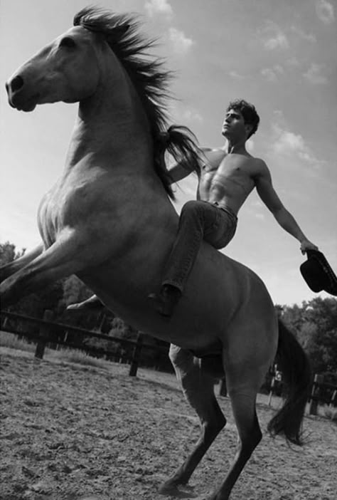 Lucky Animals, Horse Riding Aesthetic, Women Celebrities, Man On Horse, Horse Fashion, International Model, Cowboy Horse, Horse Aesthetic, Human Poses Reference