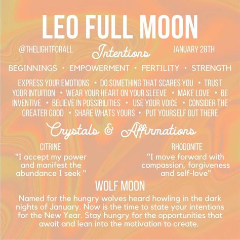 Leo Full Moon, Full Moon In Leo, Women Affirmations, Moon Names, Set Your Intentions, Quotes Money, Moon Spells, Moon In Leo, Moon Ritual