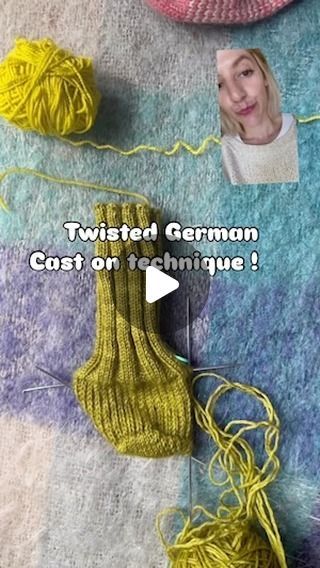 Whits Knits || Knitting Inspiration on Instagram: "🎀Do you know the twisted German cast on?🎀  I learned this new technique for casting on in knitting and it makes me feel like a wizard. 🧙‍♀️   Twisted German cast on is a great cast on for knitting garments. It’s perfect for a stretchy hem or cuff for socks! I can tell a huge difference already and can’t wait to try on my hand knit socks.🧦   #knittingtechniques #knittinginspiration #knittingaddict  #knittingreels #knitsocks" Cast On Knitting Tutorials, Different Ways To Cast On Knitting, Casting On Knitting Easy, Twisted German Cast On Knitting, Knitting Cast On Methods, Knitting Cast Off Methods, Cast On Knitting, Crochet Placemat Patterns, Knitting Basics