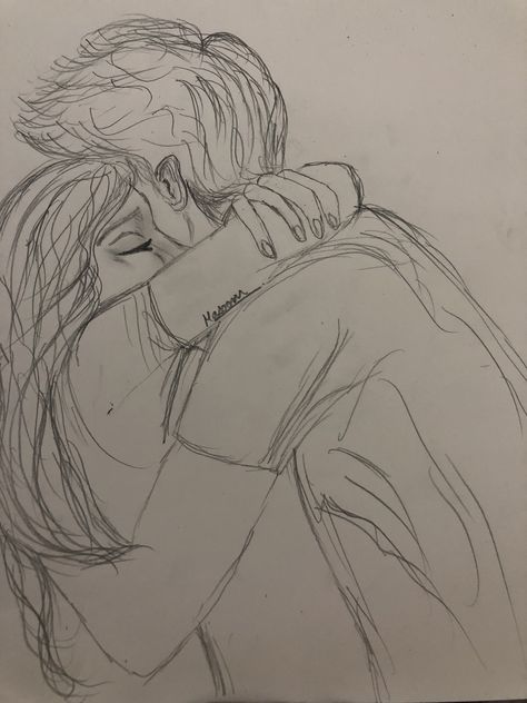 #sketch #sketching #draw #drawing #pencil #couple #girl #boy #hug Cute Couple Hugging Drawing Reference, Couple Holding Each Other Drawing, Hug Sketch, Lovers Sketch, Boy And Girl Sketch, Hug Drawing, Boy And Girl Drawing, Hugging Drawing, Lips Sketch