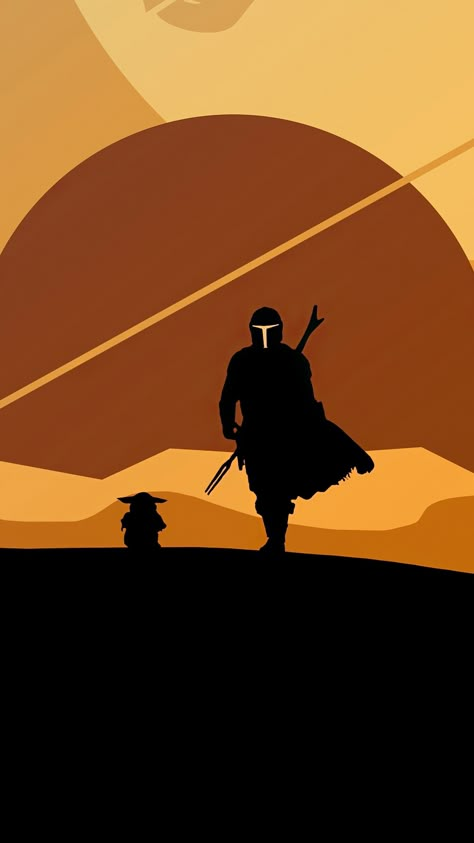 The Mandalorian Silhouette, Star Wars Wallpaper Mandalorian, The Mandalorian Painting, Mandalorian Background, The Mandalorian Drawing, Mandalorian Silhouette, Mandalorian Artwork, Mandalorian Painting, Mandalorian Drawing