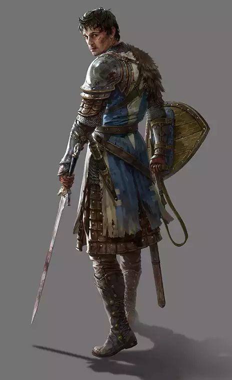 D&D Character Art Dump: Human Males - Imgur Young Knight Character Art, Heroic Fantasy, Kings Of Leon, Knight Art, Dungeons And Dragons Characters, Fantasy Male, Fantasy Armor, Jim Morrison, Armor Concept