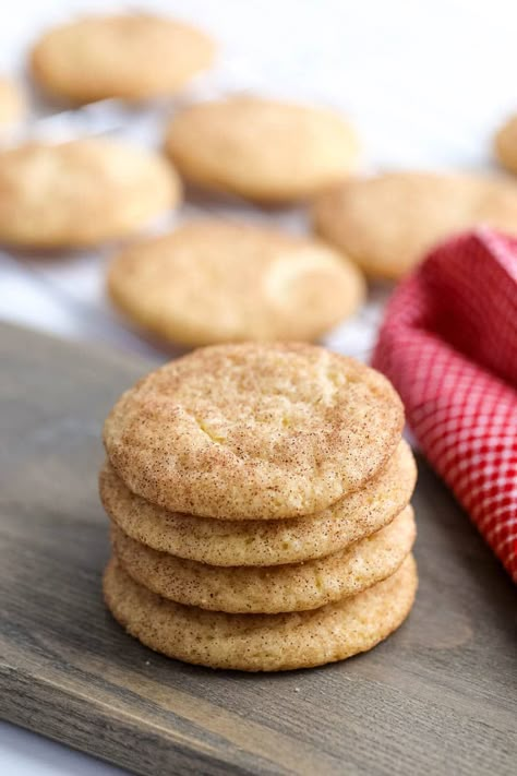 The Best Chewy Snickerdoodles Cookies Snickerdoodle Cookies No Butter, Snickerdoodle Cookies With Crisco, Soft And Chewy Snickerdoodles, Sinkerdoodle Cookies Recipe, Snicker Doodle Cookies Recipe, Recipes Using Shortening, Soft Snickerdoodle Cookies Recipe, Recipes With Shortening, Shortening Cookies