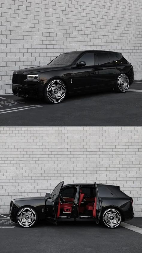 All Black Rolls Royce Cullinan, Rolce Royce Suv, Rolls Royce Cullinan Series 2, Rose Royce Car, Rolls Royce Suv, Rolls Royce Logo, Rolls Royce Ghost Black, Aesthetic Car Accessories, Rolls Royce Car