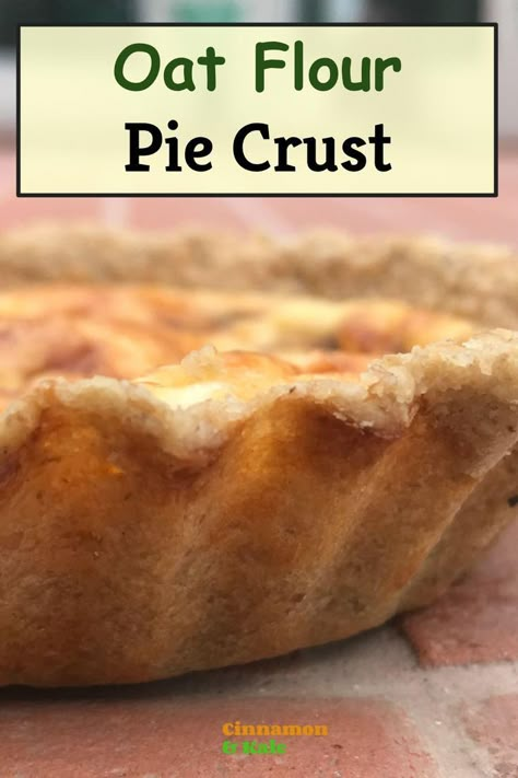 Pie crust made from oat flour pastry Low Fat Pie Crust Recipe, Low Fat Pie Crust, Oat Flour Pie Crust, Healthy Pastry, Oatmeal Pie Crust, Healthy Pie Crust, Savory Pie Crust, Healthy Pie, Oil Pie Crust