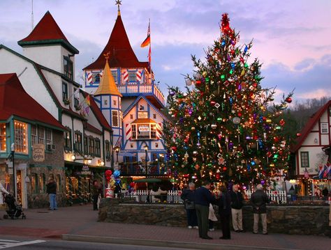 Helen, GA. America's 20 Best Small Towns for Christmas  - CountryLiving.com Georgia Christmas, Helen Georgia, Helen Ga, Christmas Destinations, German Christmas Markets, Messages Quotes, Quotes Status, Christmas Parade, Christmas Events