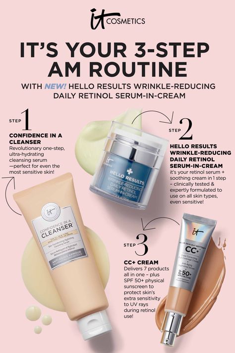 Skincare Newsletter, Routine Template, Am Routine, Essential Oils Business, Cosmetic Creative, Cosmetic Labels, Email Design Inspiration, Retinol Cream, Cream Serum