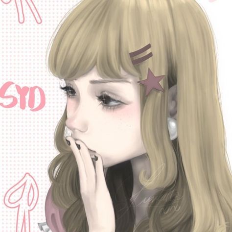 Pfp Blonde, Whatsapp Theme, Maria Rose, Apple Pen, Arte Grunge, Japon Illustration, Grunge Art, Cute Profile Pictures, Cute Art Styles