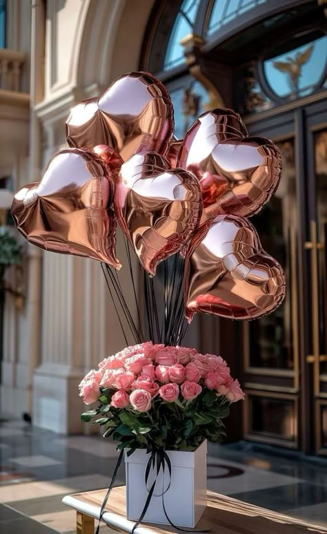 Happy Birthday Luxury, Flowers And Balloons, Happy Birthday Floral, Happy Birthday Flowers Wishes, Happy Birthday Flowers, Birthday Flowers Bouquet, Birthday Wishes Flowers, Happy Birthday Wishes Cake, Happy Birthday Art