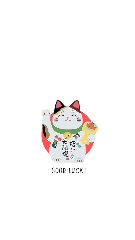 Maneki Neko Wallpaper, Lucky Cat Wallpaper, Lucky Cat Tattoo, Lucky Wallpaper, Cute Mobile Wallpapers, Cool Wallpapers For Phones, Hd Phone Wallpapers, Phone Wallpaper Patterns, Maneki Neko