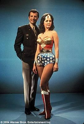 Steven Trevor, Sr. (Wonder Woman TV Series)/Gallery | DC Database | Fandom Lyle Waggoner, Melissa Sue Anderson, Mermaid Costume Diy, Steve Trevor, Linda Carter, Halloween Couples, Dc Super Heroes, Wonder Woman Costume, Female Superhero