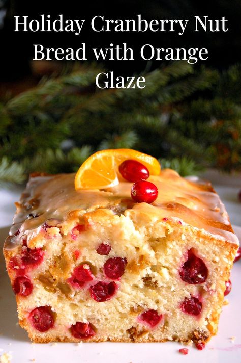 Cranberry Orange Nut Bread, Orange Nut Bread, Pound Cake Loaf, Cranberry Nut Bread, Holiday Dessert Recipes Easy, Cranberry Upside Down Cake, Easy Holiday Dessert, Festive Holiday Desserts, Nut Loaf