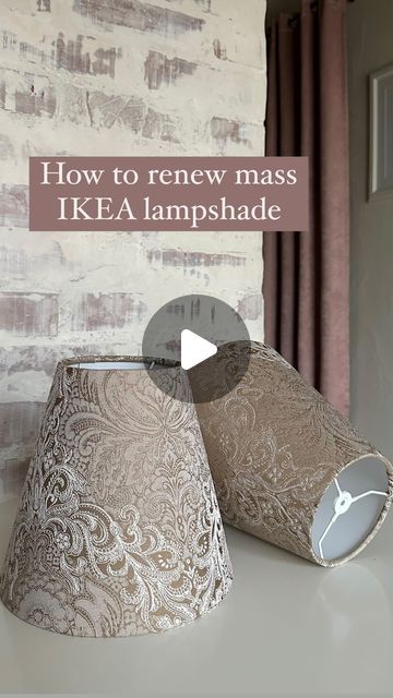 Painting A Lampshade Diy, Christmas Lamp Shade, Ikea Lampshade, Diy Lamp Shade Makeover, Lamp Shades Diy, Diy Lampshade Makeover, Lampshade Redo, Unique Lampshades, Decorate Lampshade