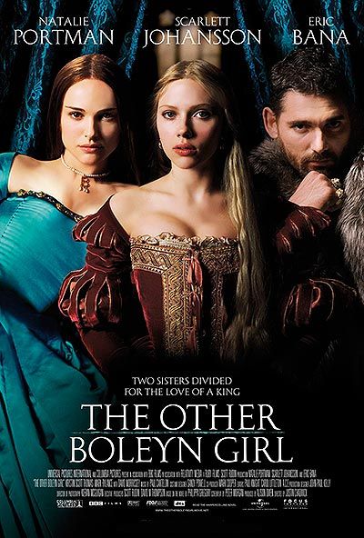 The Other Boleyn Girl (2008) Starring: Natalie Portman as Anne Boleyn, Queen Anne, Scarlett Johansson as Mary Boleyn, and Eric Bana as Henry VIII of England. Based on the novel The Other Boleyn Girl by Philippa Gregory. The Other Boleyn, Philippa Gregory, The Other Boleyn Girl, Kristin Scott Thomas, Eric Bana, Historical Movies, Movies Worth Watching, Septième Art, I Love Cinema