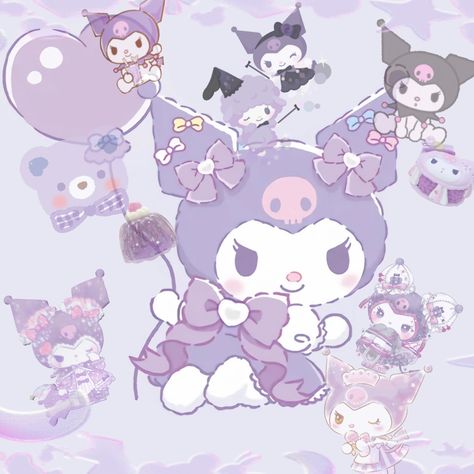 A cute kuromi edit! #kuromi #sanrio #cutecore Kuromi Girl, Sanrio Matching, Walpaper Hello Kitty, Hello Kitty Crafts, Hello Kitty Aesthetic, Hello Kitty Characters, Hello Kitty Backgrounds, Hello Kitty Drawing, Sanrio Wallpaper