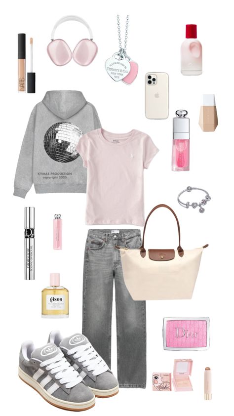 #beauty #outfitinspo #stockholmoutfit #stockholmestyle #stockholm #aesthetic #pink #grey Stockholm Aesthetic, Preppy Summer Outfits, Stockholm Style, Outfit Inspo Casual, Trendy Outfits For Teens, Cute Outfits For School, Stockholm Fashion, Aesthetic Pink, Cute Everyday Outfits